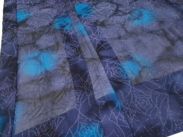 平和屋本店□極上 長羽織 スリーシーズン 塵除 ハーブ草木染 薔薇紋紗