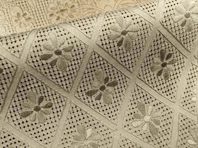 平和屋本店□極上 中国三大刺繍 スワトウ刺繍 総刺繍 訪問着 切