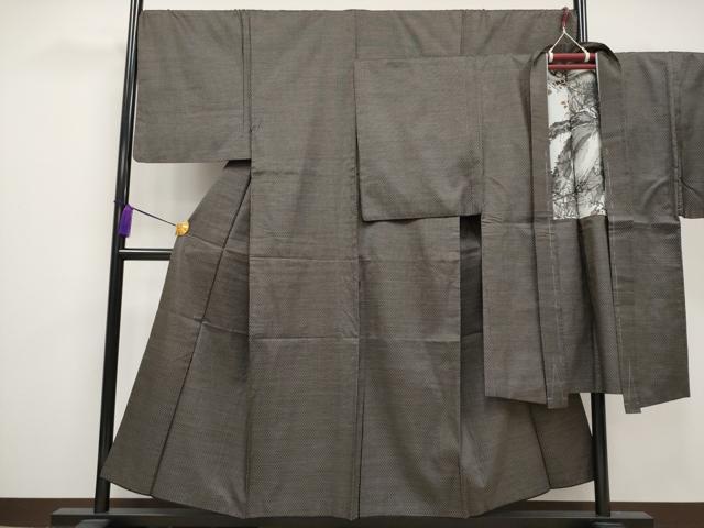 平和屋本店■極上　男性　本場大島紬　アンサンブル　亀甲柄　逸品　CYAA1619s5