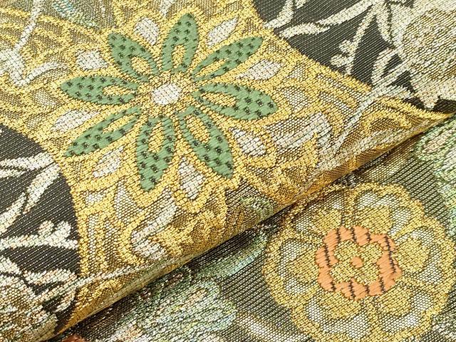 平和屋本店□極上 西陣 川島織物 六通柄 本袋帯 唐織 正倉