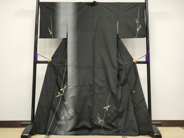 平和屋本店■極上　山口美術織物　皇室　伊勢神宮御用　西陣織　訪問着　紬地　総刺繍　枝花文　金糸　逸品　CYAA1738s5