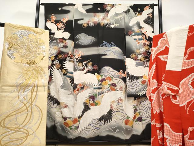 平和屋着物＊夏物 アンティーク 大正ロマン 丸帯 手描き 枝花文 正絹