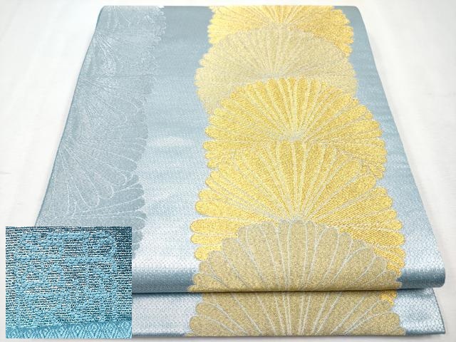 平和屋本店■最高級　人間国宝　北村武資　煌彩錦　六通柄袋帯　菊重ね文　金銀糸　逸品　CYAA1777s5