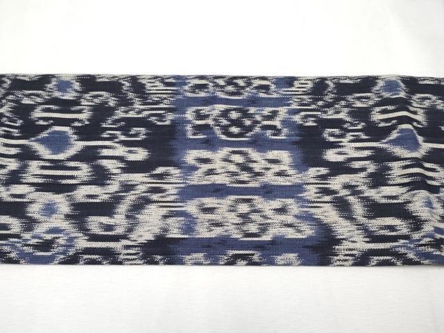 未使用】イカット柄 九寸名古屋帯 新古品】 名古屋帯 未使用 貴久樹