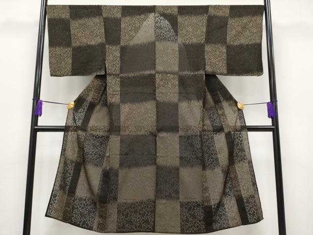 平和屋本店□極上 男性 夏物 小紋 草花紋紗 逸品 CYAA1847s5