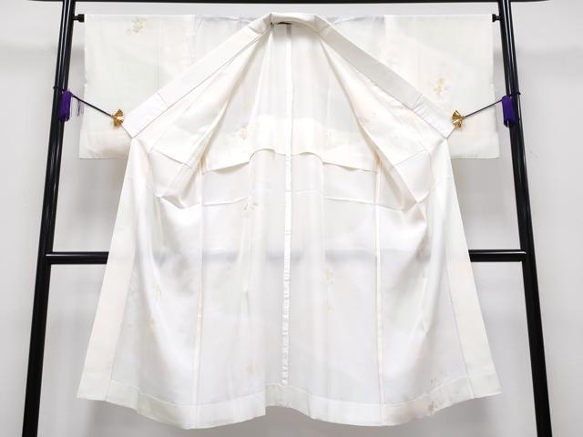 平和屋本店□上質な長襦袢 無双仕立て 枝花文 暈し染め 逸品