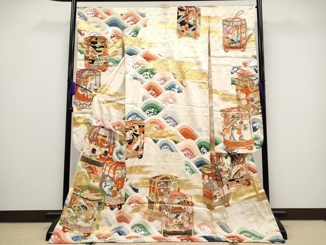 新品 絽 池田重子 落款 夏着物“夏のプレミアム”正絹 仕付糸付 小紋 3564 平和屋着物＊夏物 小紋 絽 草花文 正絹 逸品 AABB2587jd