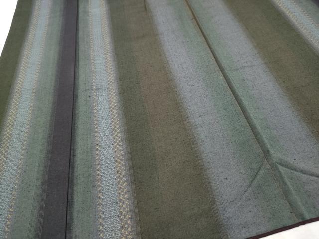 平和屋本店□極上 結城紬 奥順 おく玉 真綿結城紬107山亀甲絣