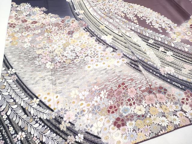 平和屋本店□極上 中国三大刺繍 蘇州刺繍 総刺繍 訪問着 雲