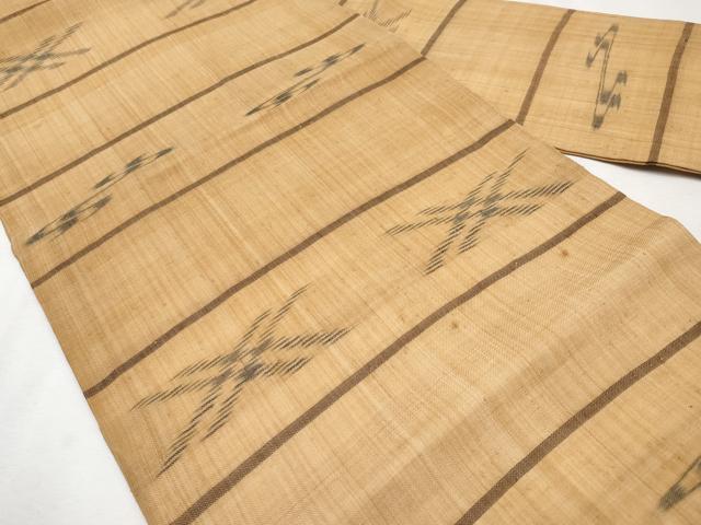 平和屋本店□極上 夏物 芭蕉布 手積み芭蕉糸100％ 希少色 黄