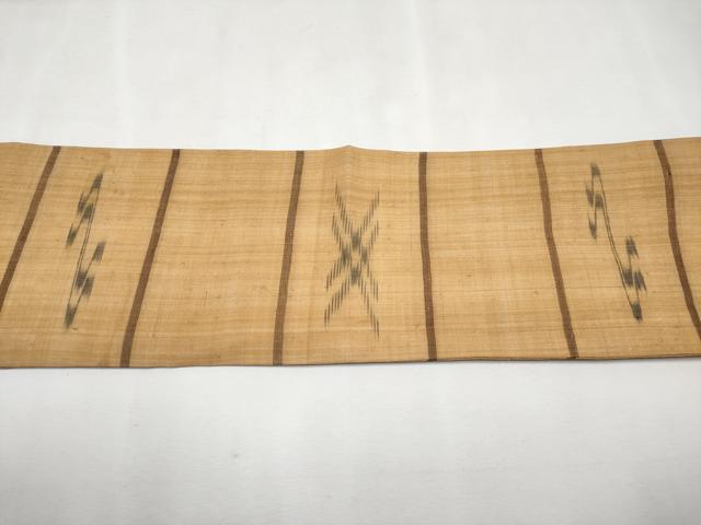 平和屋本店■極上　夏物　芭蕉布　手積み芭蕉糸100％　九寸名古屋帯　逸品　CYAA2061s5 平和屋本店□極上 夏物 芭蕉布 手積み芭蕉糸100％ 九寸名古屋帯 逸品