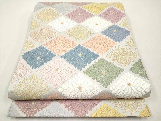 平和屋着物＊夏物 六通柄袋帯 萩文 金糸 正絹 逸品 AAAW3095jh