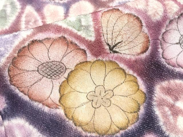 訪問着フルセット　辻ヶ花　作家　落款　絞り　正絹　ぼかし 絞り 辻ヶ花 訪問着セット