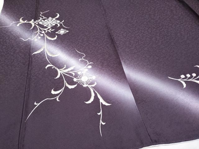 平和屋本店□極上 訪問着・長襦袢セット 総刺繍 花唐草菱文 暈し染め 