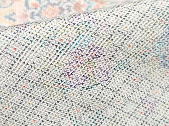 平和屋本店□極上 都喜ヱ門 本場大島紬 白大島 9マルキ 更紗