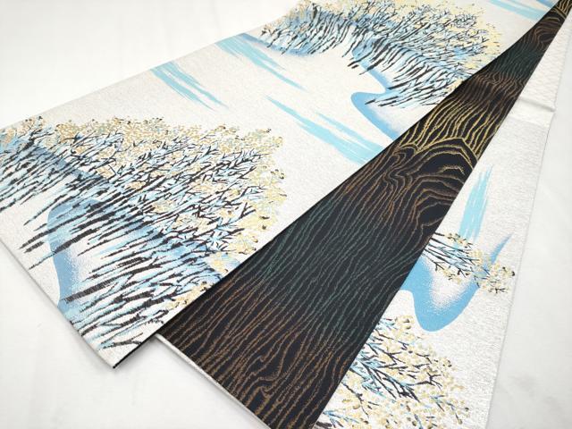 平和屋本店■極上　BANKAN わものや　両面　六通柄袋帯　文化遺産シリーズ　世界遺産　屋久島　金銀糸　逸品　未使用　CYAA2258s5 平和屋本店□極上 BANKAN わものや 両面 六通柄袋帯 文化遺産