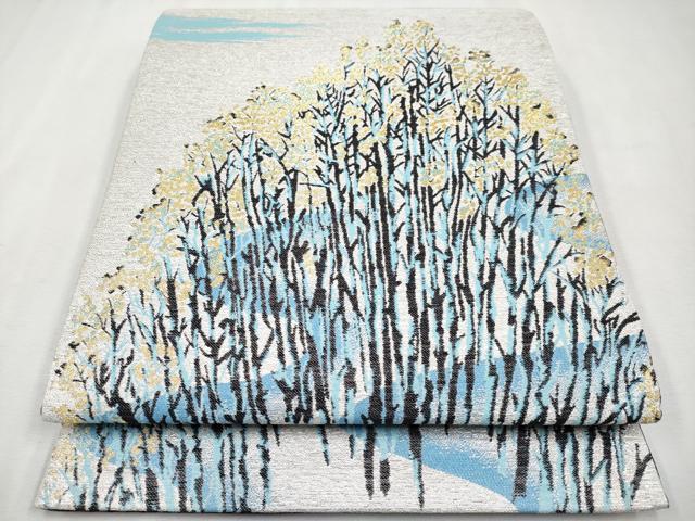 平和屋本店■極上　BANKAN わものや　両面　六通柄袋帯　文化遺産シリーズ　世界遺産　屋久島　金銀糸　逸品　未使用　CYAA2258s5