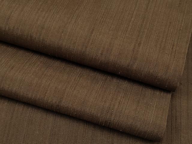 平和屋本店■極上　男性　紬　色無地　黄枯茶色地　逸品　CYAA2310s5