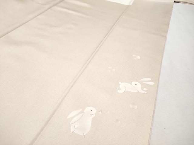 平和屋本店□極上 児島廣和 アトリエ 聖jin苑 お召 色無地 葡萄