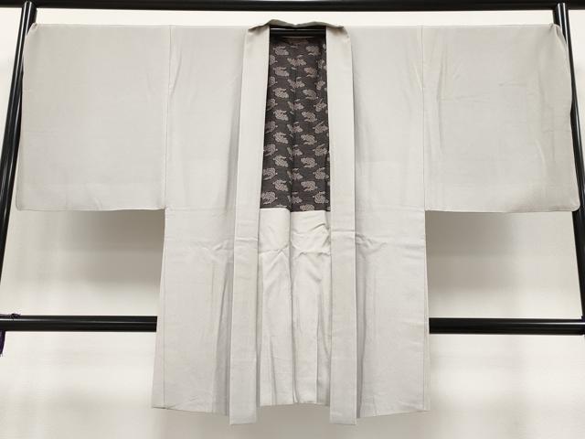 平和屋本店■極上　男性　長羽織　江戸小紋　分銅　生壁色地　逸品　CYAA2360s5