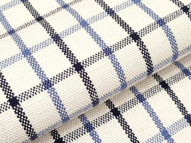 平和屋本店□極上 八寸名古屋帯 紬地 格子柄 やまと誂製