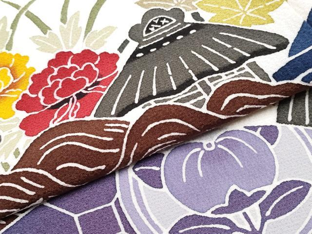 平和屋本店□極上 手ざし京紅型染・宮崎紅型 宮崎良次 振袖・