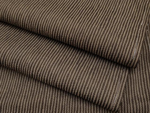 平和屋本店■極上　お召　縞　逸品　未使用　CYAA2465s5