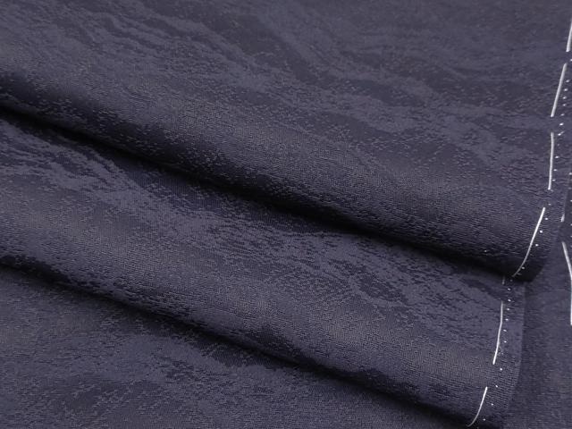 平和屋本店■極上　天然灰汁醗酵建本藍染　青藍舎　色無地　霞地紋　黒紅色　逸品　未使用　CYAA2488s5