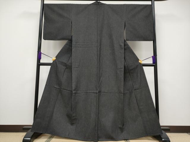 平和屋本店□極上 デニム着物 単衣 綿 逸品 CYAA2492s5