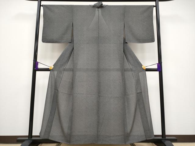 平和屋本店■極上　夏物　江戸小紋　絽　しあわせ　黒地　さが美扱い　逸品　未使用　CYAA2517s5_1