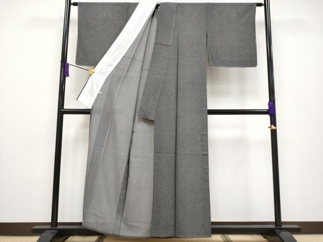 平和屋本店■極上　夏物　江戸小紋　絽　しあわせ　黒地　さが美扱い　逸品　未使用　CYAA2517s5_2