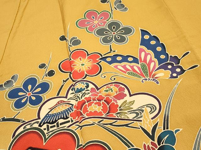 平和屋□極上 手ざし京紅型染・宮崎紅型 宮崎良次 振袖 光琳