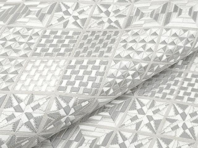 平和屋本店□極上 本場筑前博多織 八寸名古屋帯 弐経織 切子