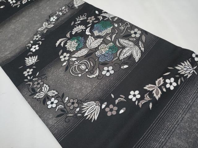 平和屋本店□極上 BANKAN わものや 両面 六通柄袋帯 唐織 MODEST