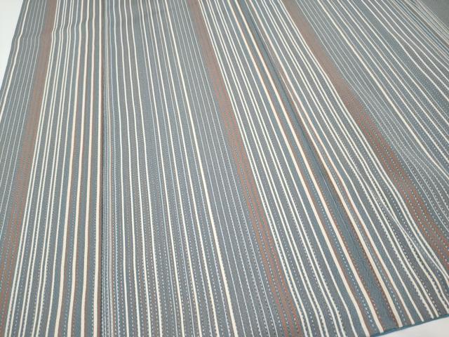 平和屋本店□極上 小紋 間道 藍鼠色地 逸品 CYAA2591s5