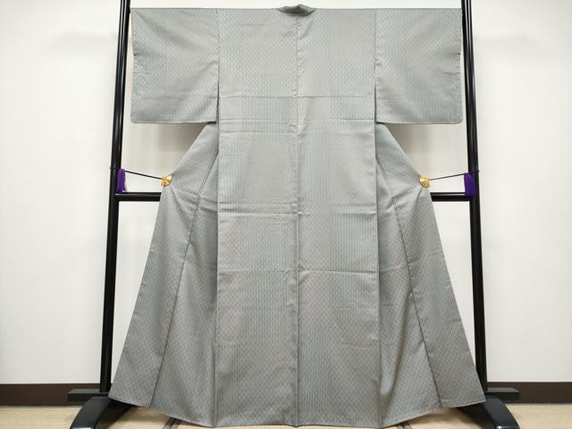 平和屋着物●本場真綿絢結城紬　80亀甲　エ霞雪輪吉祥文　やまと誂製　証紙付き　正絹　逸品　CAAS7574yc 平和屋着物○本場真綿絢結城紬 80亀甲 エ霞雪輪吉祥文 やまと