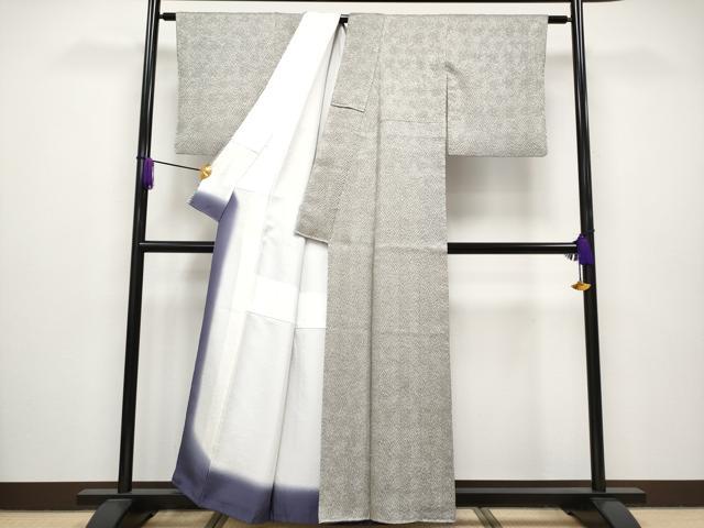 平和屋着物○名門 藤娘きぬたや 杢目絞り 上質な小紋