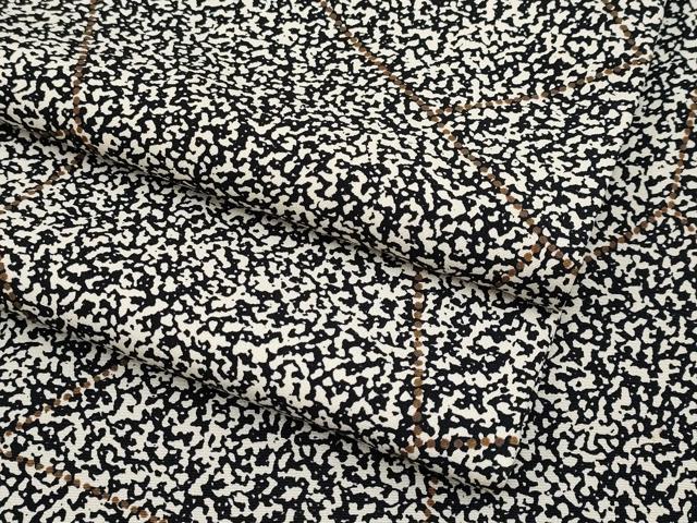 平和屋着物■極上　小紋　切嵌吉祥文　黒地　逸品　CYAA2608s5