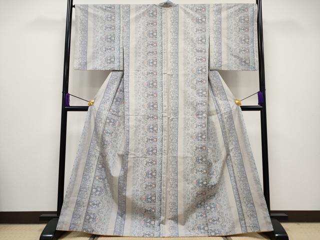 平和屋□極上 都喜ヱ門 本場大島紬 白大島 藤絹織物謹製