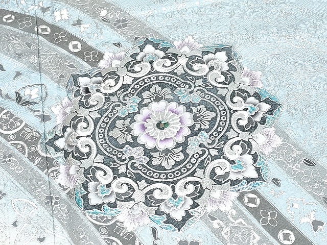 平和屋本店□極上 訪問着・長襦袢セット 螺鈿 正倉院花唐草文