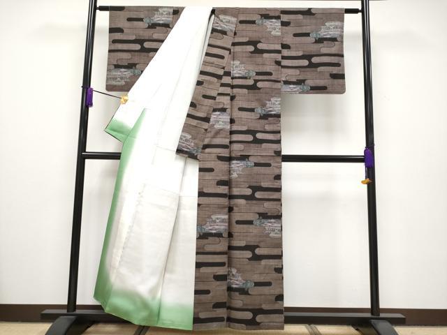 平和屋着物□極上 都喜ヱ門 本場大島紬 7マルキ 泥染め 総