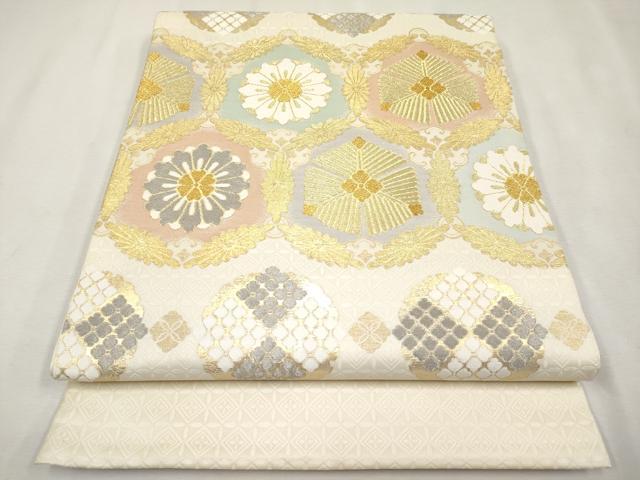 平和屋着物□極上 西陣 川島織物 太鼓柄 本袋帯 ロイヤルシルク 本金