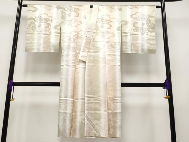 平和屋着物■上質な長襦袢　袷　雲取り草花地紋　暈し染め　逸品　未使用　CYAA2753s5