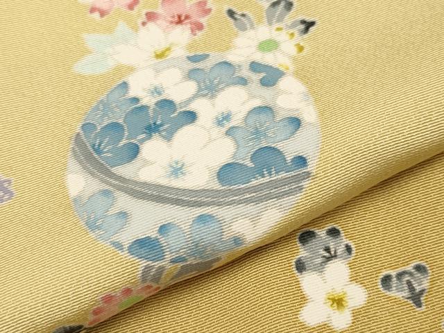 平和屋本店□極上 本加賀友禅作家 田中勲 訪問着 鞠花文