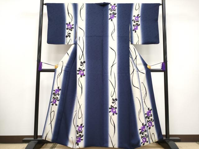 平和屋着物■極上　小紋　枝花文　暈し染め　金彩　逸品　CYAA2781s5