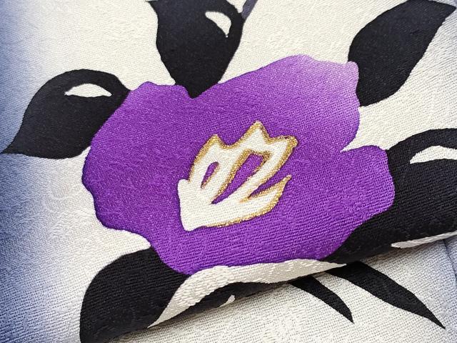 平和屋着物□極上 小紋 草花文 暈し染め 金彩 逸品 CZAA2891s5