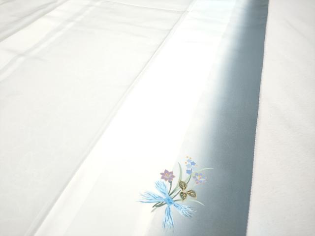 平和屋本店□極上 都喜ヱ門 本場大島紬 白大島 7マルキ 花