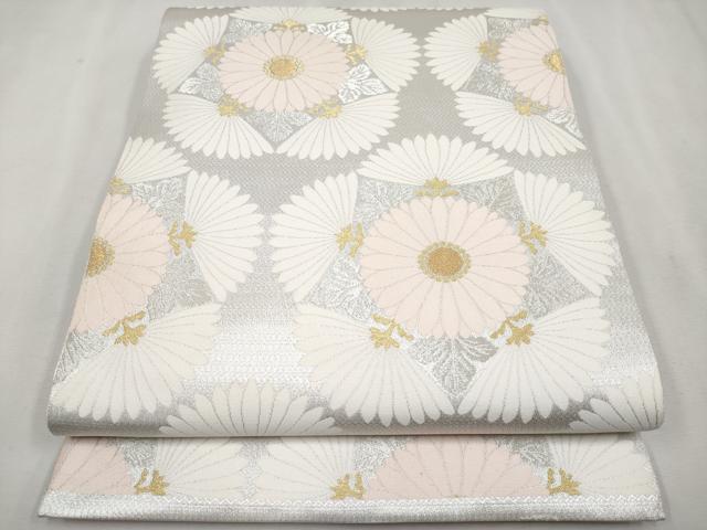 平和屋本店■最高級　人間国宝　北村武資　六通柄袋帯　煌彩錦　五稜菊紋　金銀糸　逸品　CYAA2805s5