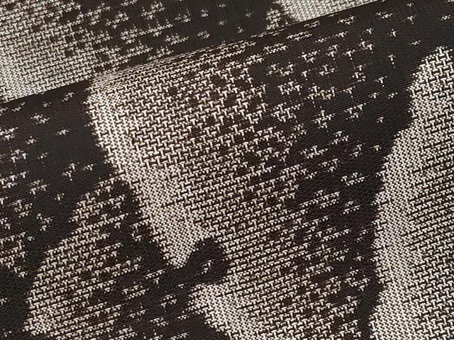 平和屋本店□極上 本場大島紬 9マルキ 泥染め 雪輪重ね文 田畑絹