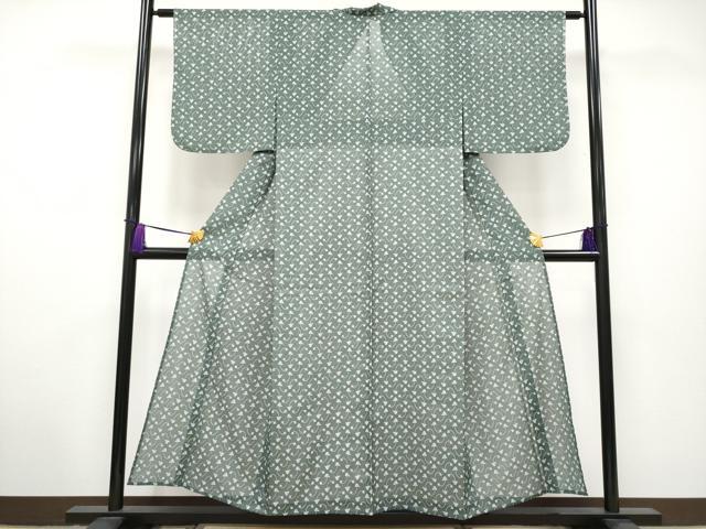 平和屋着物□極上 夏物 洗える最高級着物 ＜英＞はなぶさ謹製 小紋 絽 草花